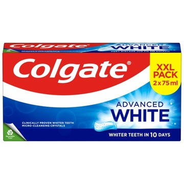 Pasta do zębów Colgate Advanced White z aktywnymi mikrokry. czyszcz. 2x75ml