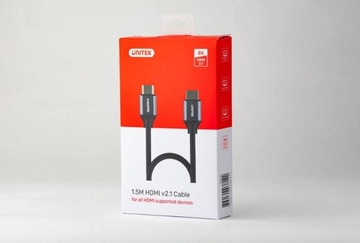Kabel HDMI 2.1 8K UHD Unitek C137W 120Hz 1,5m HDR