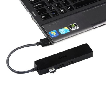 USB 3.0 Slim HUB, 3 порта + Gigabit Ethernet 10/100