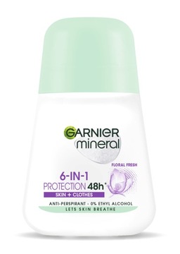 Garnier Mineral 6 in 1 floral antyperspirant roll-on 50 ml