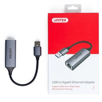 СЕТЕВАЯ КАРТА USB 3.1 Gigabit RJ45 LAN UNITEK