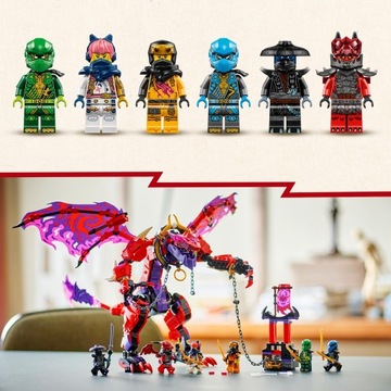 Lego Ninjago 71832 блокирует хаос дракон -дракон Килогрцмот новый для ребенка + сумка