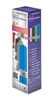 ЭЛЕКТРОМЕЛЬНИЦА ДЛЯ ПЕРЦА СОЛЬ СПЕЦИИ синий светодиод