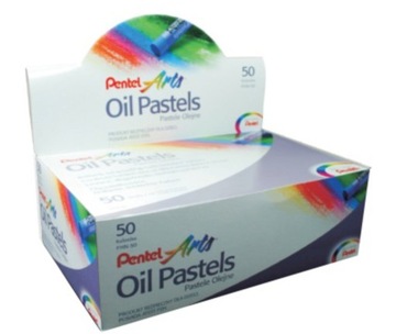 PENTEL FRESH OIL PASTELS КАРАНДАШИ 50 ЦВЕТОВ XXL