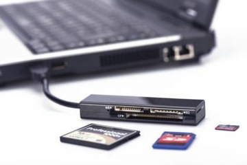 Кардридер Compact Flash, SD, Micro SD USB 2.0