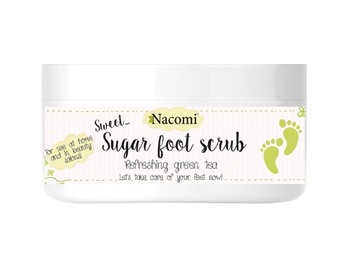 NACOMI СКРАБ ДЛЯ НОГ САХАРНЫЙ ПИЛИНГ ДЛЯ НОГ ЧАЙ