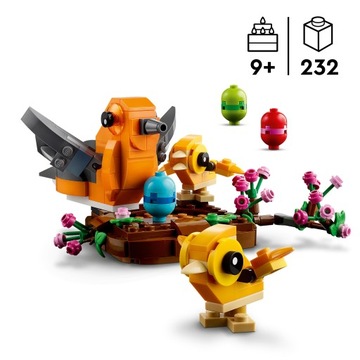 LEGO Ideas 40639 Ptasie Gniazdo Ptak Jajka Pisanki Ozdoba Wielkanoc