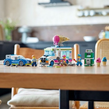 LEGO City 60314 Полицейская машина Мороженое Ван Чейз Кирпичи 5+