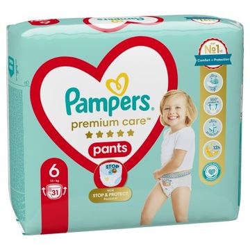 Подгузники Pampers Premium Care Размер 6 Набор из 2 х 31 шт.