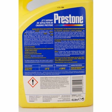 ЖИДКОСТЬ ДЛЯ РАДИАТОРА PRESTONE, СМЕШИВАЕМАЯ, ГОТОВАЯ -37C 4L