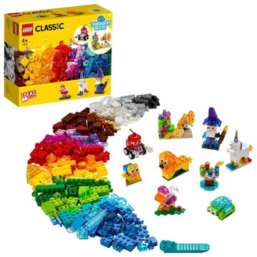 LEGO CLASSIC 11013 Креативные прозрачные кубики