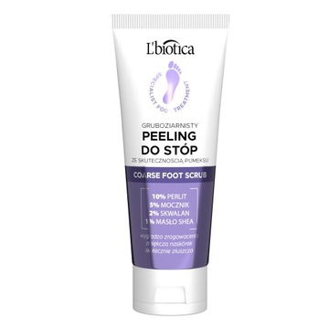 L'BIOTICA Peeling do stóp ze skutecznością pumeksu gruboziarnisty 75ml