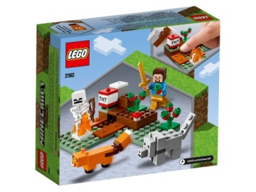 LEGO MINECRAFT 21162 ПРИКЛЮЧЕНИЯ В ТАЙГЕ ФИГУРКА СТИВ ЛИСА КОШКА СОБАКА ВОЛК