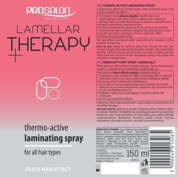 CHANTAL ProSalon Lamellar Therapy+ Термоактивный спрей для ламинирования – для всех