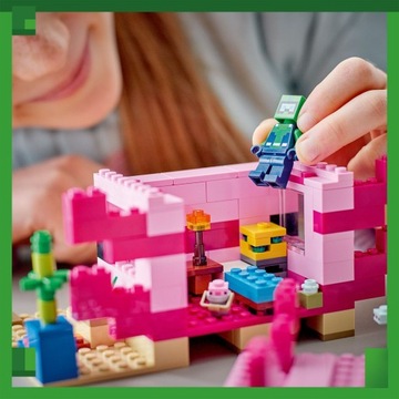 LEGO Minecraft 21247 LEGO Minecraft 21247 Dom aksolotla + TORBA PREZENTOWA