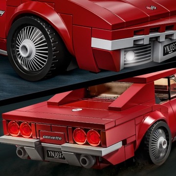 LEGO 76903 Chevrolet Corvette C8.R и Corvette 1969 года выпуска.