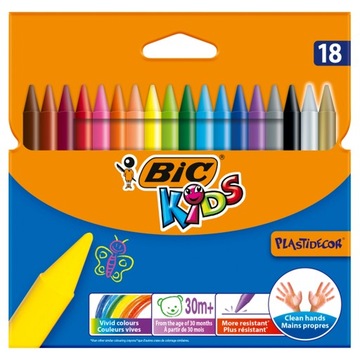 Kredki świecowe BIC 18 szt.