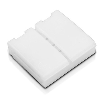 Коннектор для светодиодных лент | РГБ | двусторонний | IP20 | белый | 5 шт | 2 х защелки