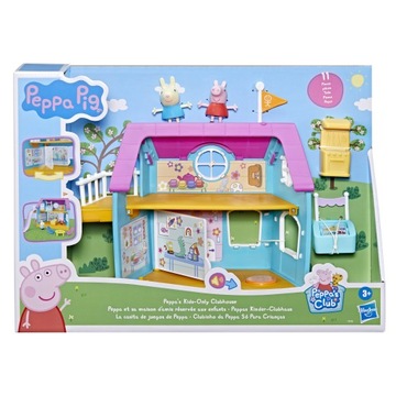 ŚWINKA PEPPA DUŻY DOMEK PLAC ZABAW ŚWINKI Z DŹWIĘKIEM HASBRO +2 FIGURKI
