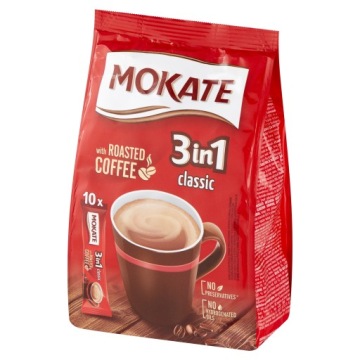 Кофейная смесь 3в1 Classic Mokate растворимый 10 пакетиков