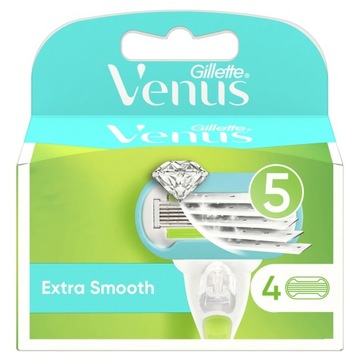 GILLETTE VENUS EXTRA SMOOTH 4SZT WYMIENNE WKŁADY OSTRZA