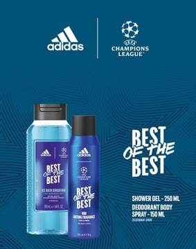 ADIDAS UEFA 9 Żel pod prysznic Body spray zestaw podarunkowy męski PREZENT