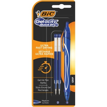 Długopis niebieski BIC gel-ocity + 2x wkłady
