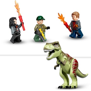 LEGO Jurassic World 76944 Тираннозавр Побег из гаража Вертолет-вездеход 4+