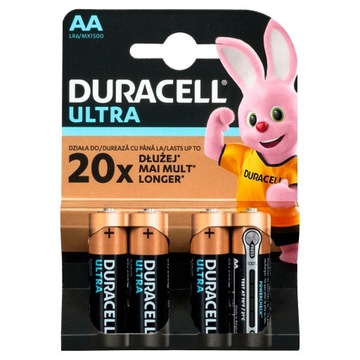 Bateria alkaliczna Duracell AA (R6) 4 szt.