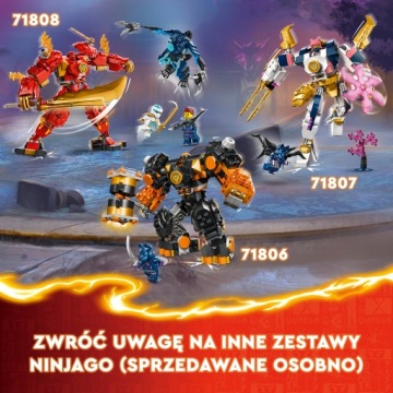 LEGO NINJAGO FIRE MECH KAIA 71808 кубики + БЕСПЛАТНАЯ СУМКА И КАТАЛОГ LEGO
