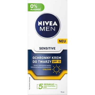 NIVEA MEN Krem 75ml Sensitive d/twarzy spf15 8854&