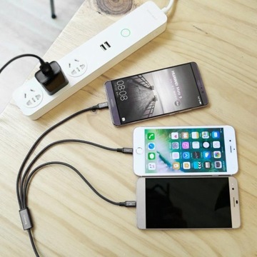 Кабель Baseus Rapid 3в1 USB 3А 1,2м CAMLL-SU01 BL