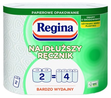 Ręcznik papierowy papier Regina w opakowaniu 2 szt. biały