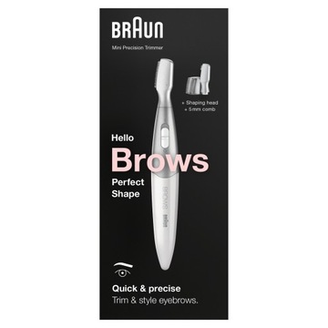 Trymer Braun Brows Perfect Shape FG1106 srebrny