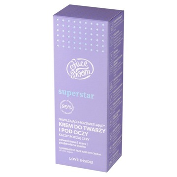 FaceBoom Superstar увлажняющий крем для лица дневной и ночной 50 мл