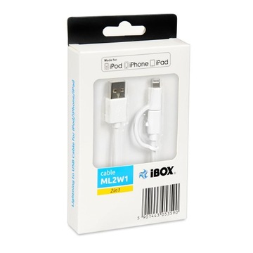 Kabel IBox 1 m ML2W1 USB LIGHTNING 2,4A