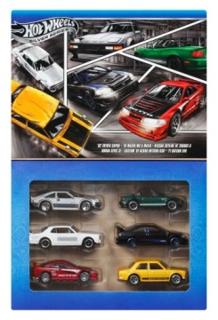 Hot Wheels - 6 шт. Streets of Японія Silver Series