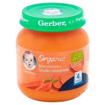 Nestlé Gerber Organic Marchewka słodki ziemniak