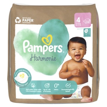 Підгузки Pampers Harmonie підгузки, розмір 4, 24 шт., 9 кг-14 кг