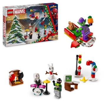 Lego Marvel Spider-Man Man Advent Calendar 2024, сборка Рождества