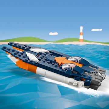 LEGO Creator 3in1 31126 Сверхзвуковой реактивный самолет + подарочный пакет LEGO