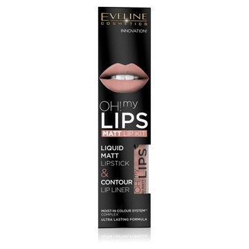 Eveline Cosmetics Oh! My Lips Pomadka i konturówka do ust zestaw Nr 08
