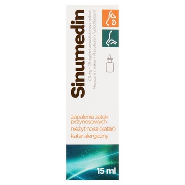 Sinumedin Aerozol do nosa 15 ml 15 ml aerozol DW 03,2027r SN10AF0324