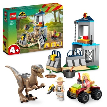 LEGO 76957 DINOZAURY JURASIC PARK UCIECZKA WELOCIRAPTORA