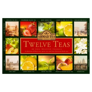 Ahmad Tea Twelve Teas набор из 12 вкусов чая, 60 алюминиевых пакетиков