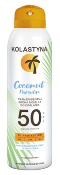 KOLASTYNA SUN Mgiełka do opalania COCONUT PARADISE SPF 50 SPF 150 ml
