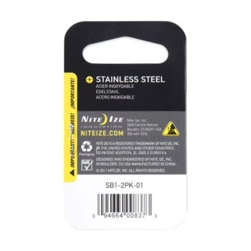 Набор винтовок Nite Ize S-Biner #1 BLK 2P