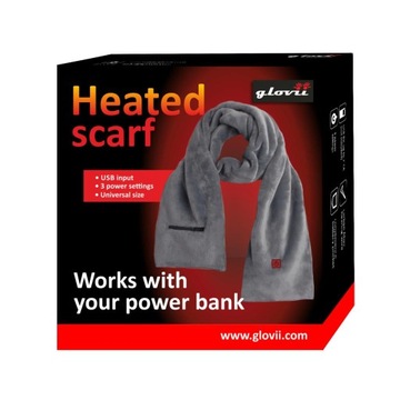 Шарф с подогревом GLOVII GA1B Черный