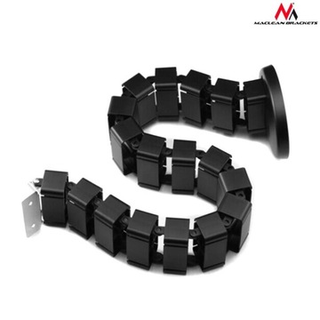 Кабельный органайзер/чехол Maclean, для стола, регулируемая длина, черный