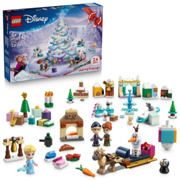 Конструктор LEGO Disney Крижане серце Календар адвентовий на 2025 років (43273) Різнокольоровий